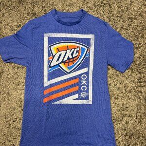 Oklahoma City Graphic OKC Thunder NBA Men's Small T Shirt Blue